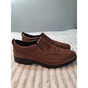 Cole Haan Air Pebble Leather Shoes Mens 13M Tucker Brown Loafer Slip On Comfort